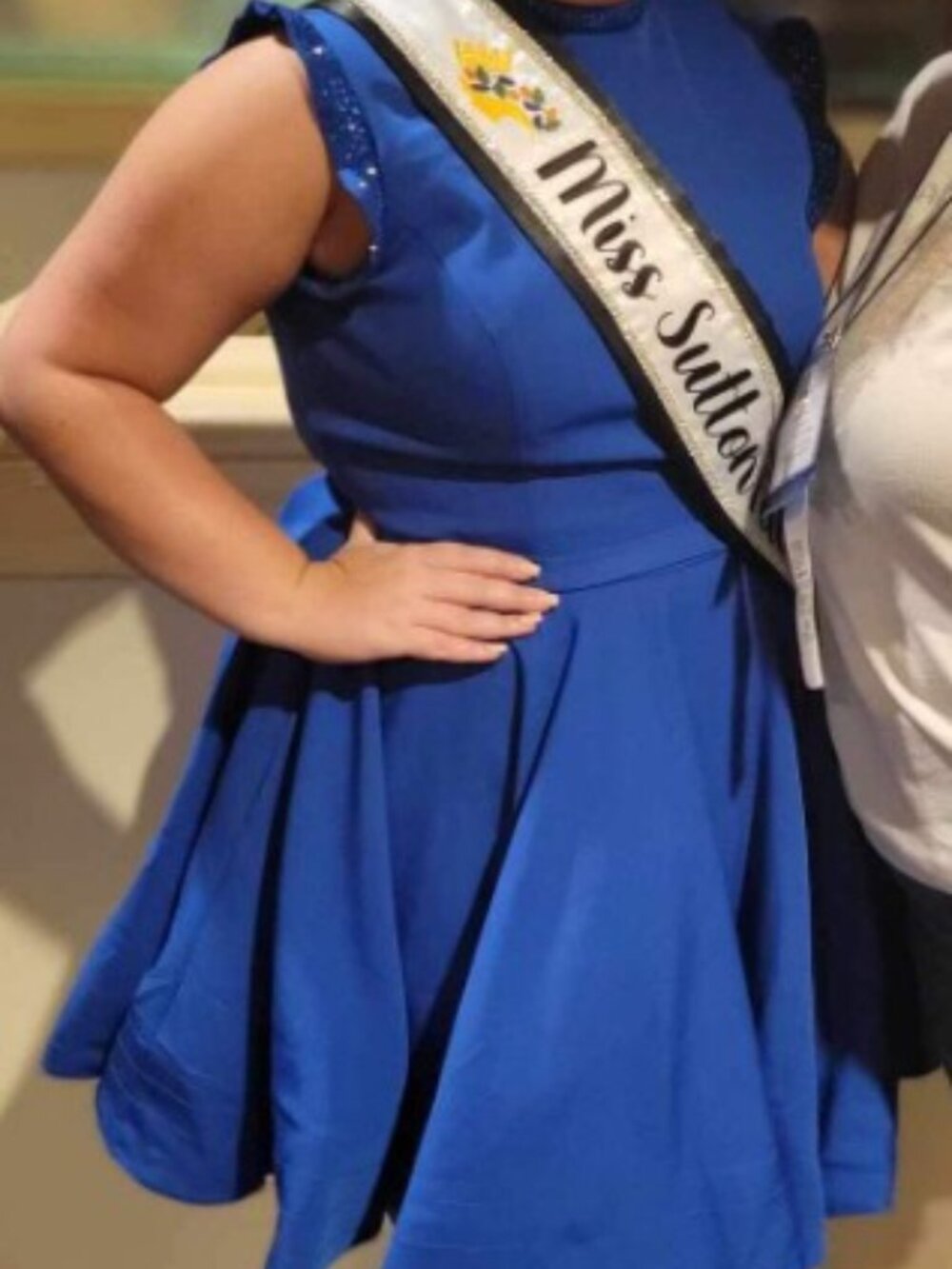 Ieena for Mac Duggal - Size 16 Royal Blue Cocktail Dress